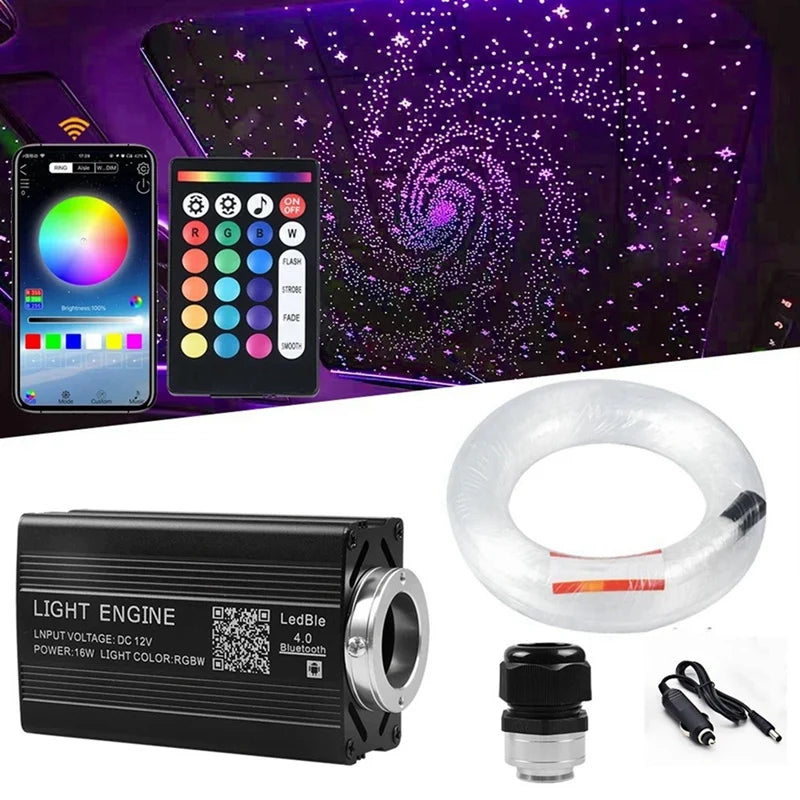 1000Pcs Fiber Optic Headliner Star Light Kit