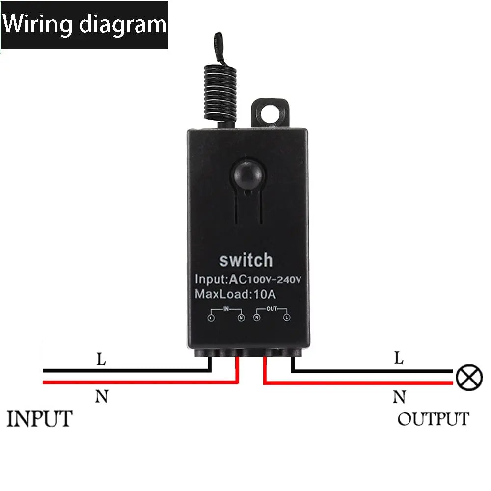 10A Relay Remote Control Kill Switch