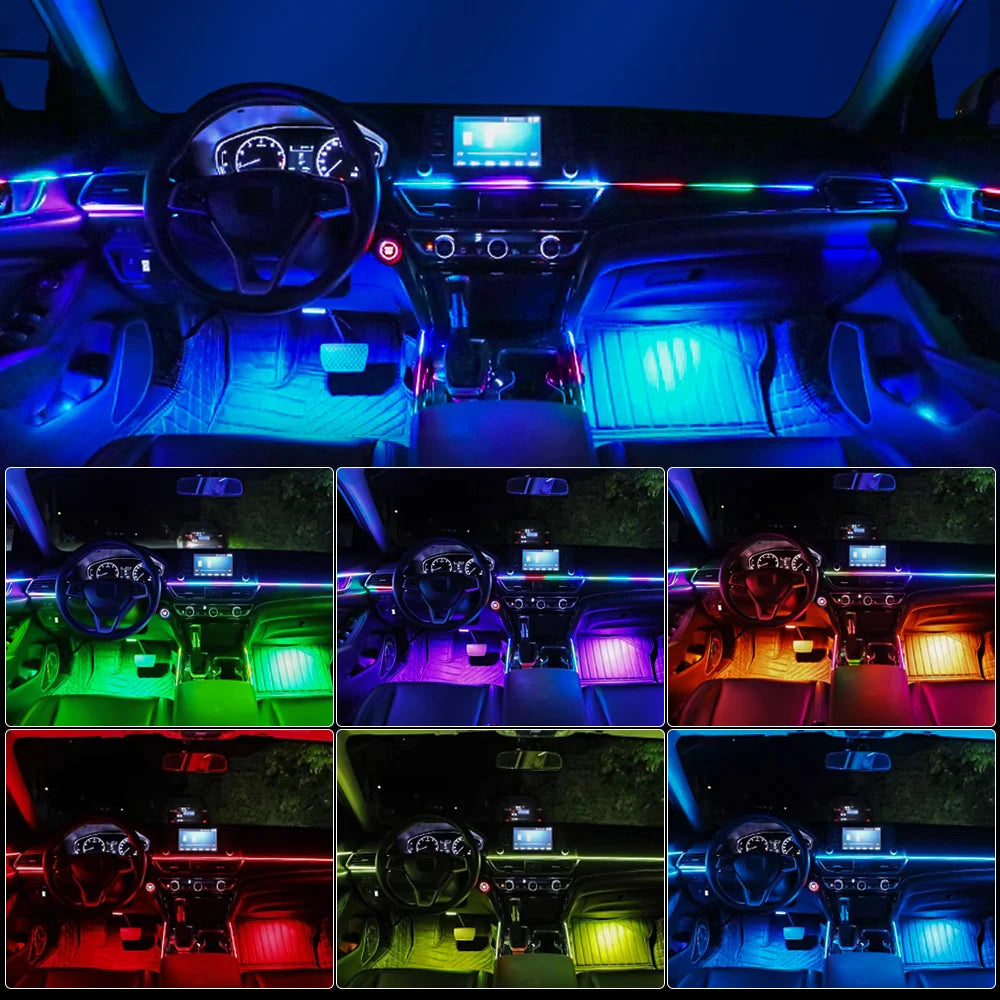 Car Ambient Light Interior LED Full Color RGB Lighting Kit